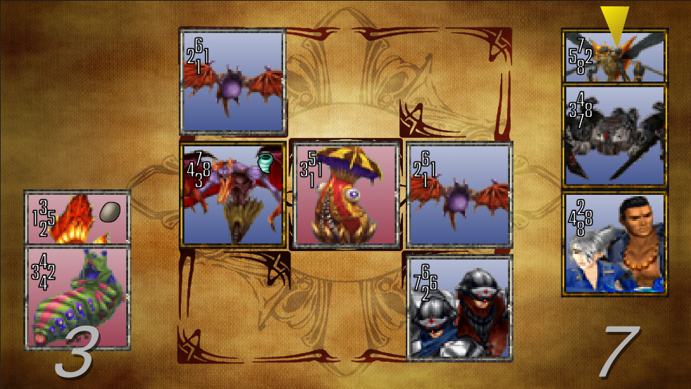 Triple Triad card battle